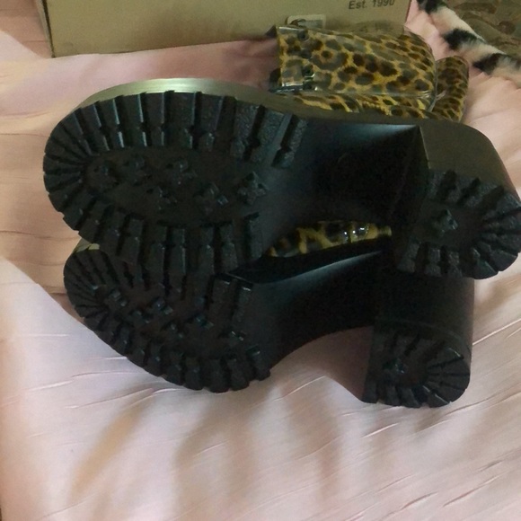 🆕ROC🖤Lash Tan/leopard platform boots! Black lace ups! Australia! size: 37 NIB! 7 - Picture 8 of 16